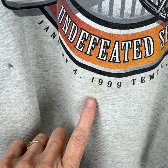 Vintage University of Tennessee National Champions 1998 Sweatshirt XL Pro Player - Picture 7 of 14